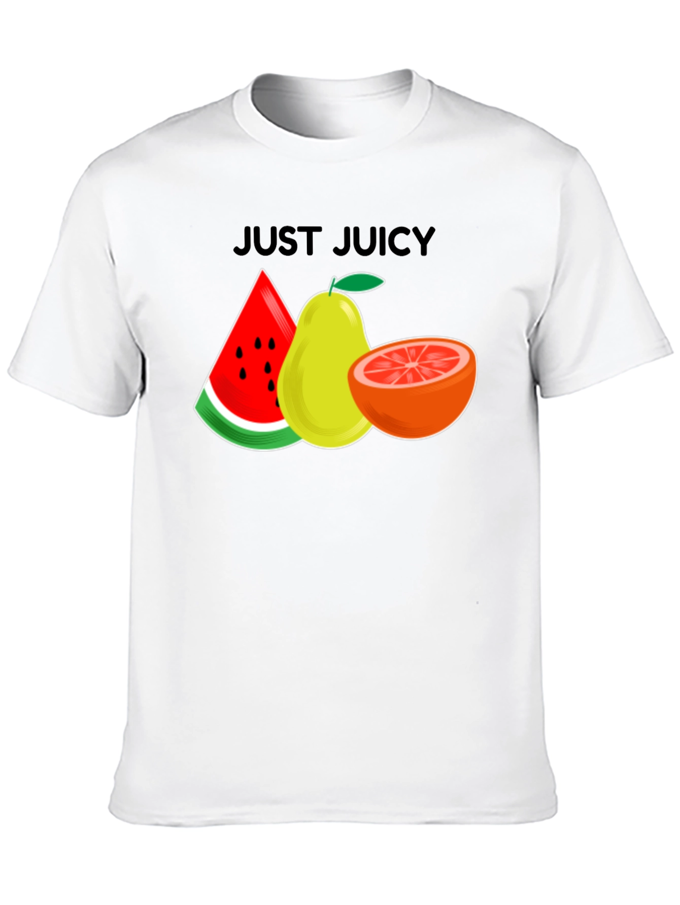 Just Juicy Graphic Tee - Fresh Fruit Design