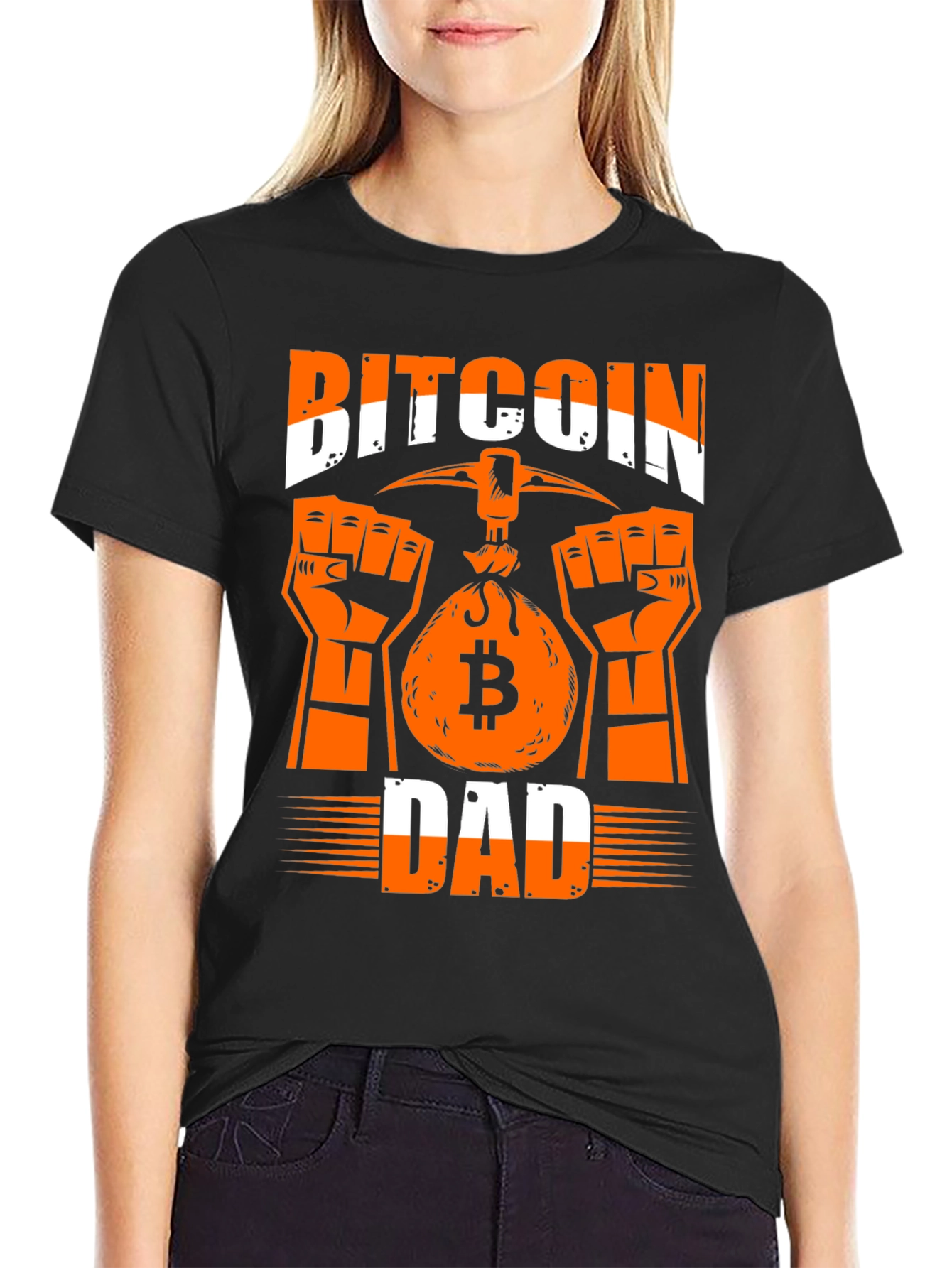 Bitcoin Dad Graphic Tee - Crypto Miner T-Shirt