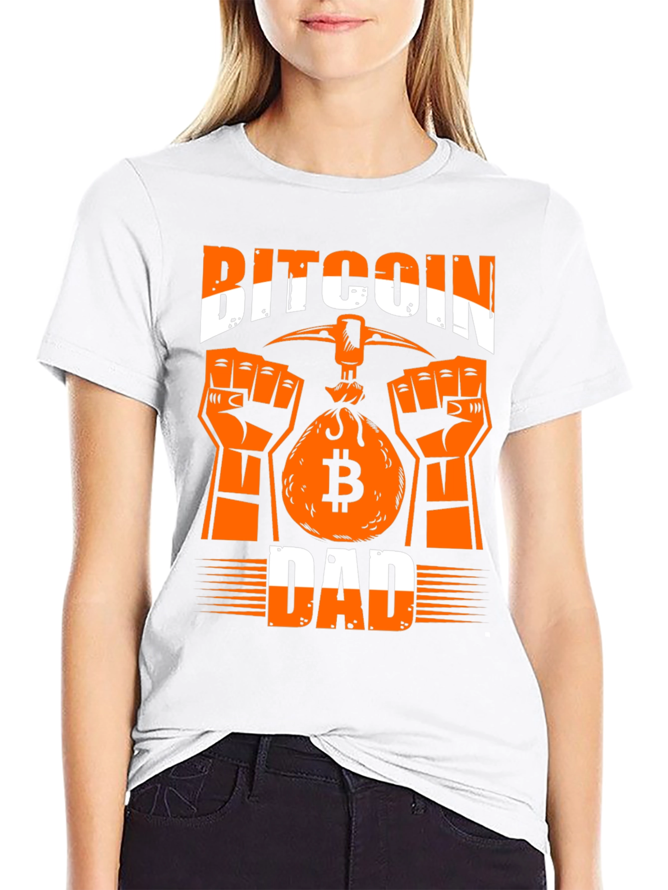 Bitcoin Dad Graphic Tee - Crypto Miner T-Shirt