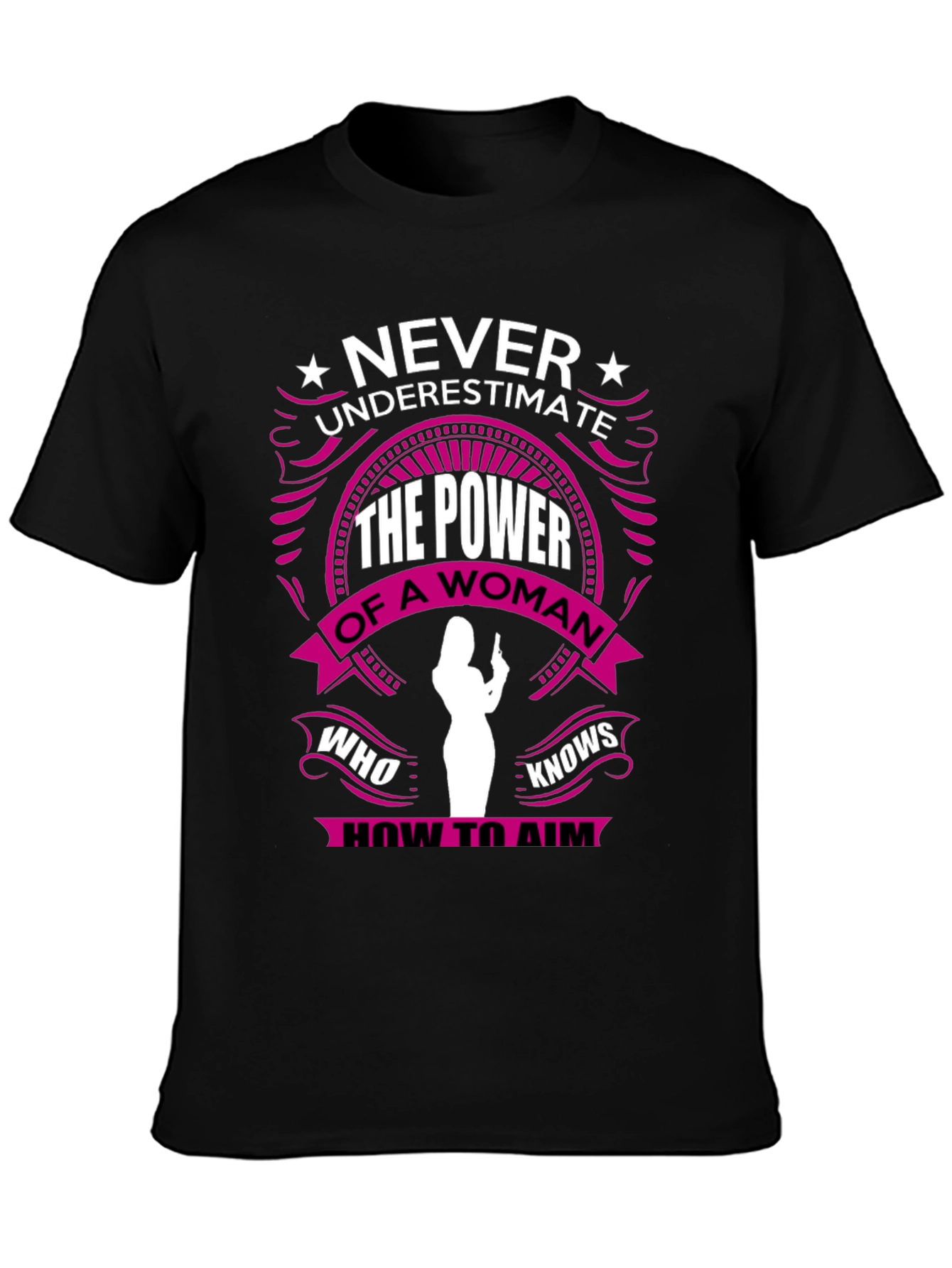 Never Underestimate Woman Power T-Shirt