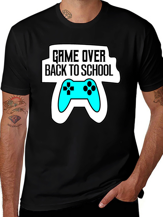 Game Over Back to School Graphic Tee - Gamer T-Shirt