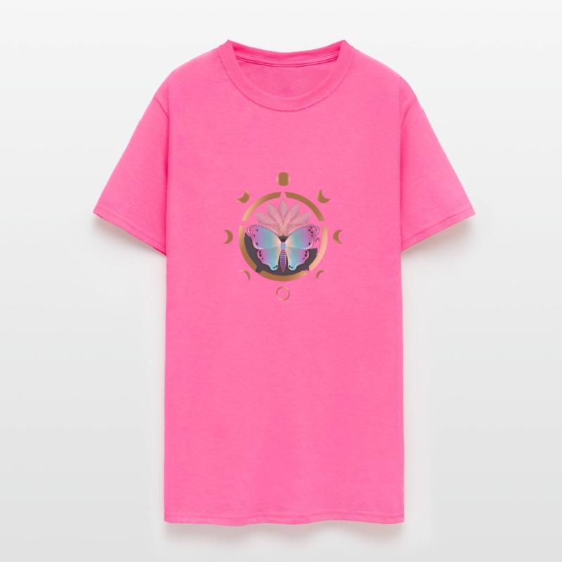 Sacred Lotus Flower, Butterfly and Moon Phases
