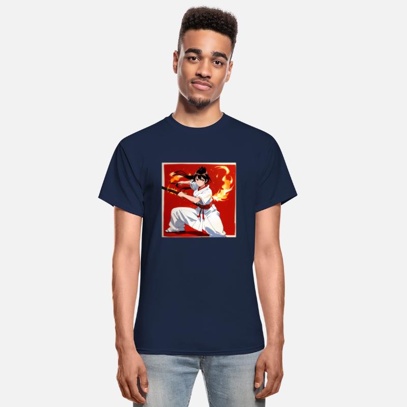 Samurai Warrior with Flaming Katana