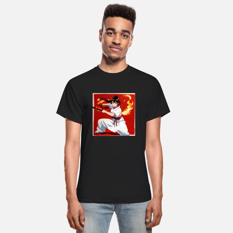 Samurai Warrior with Flaming Katana