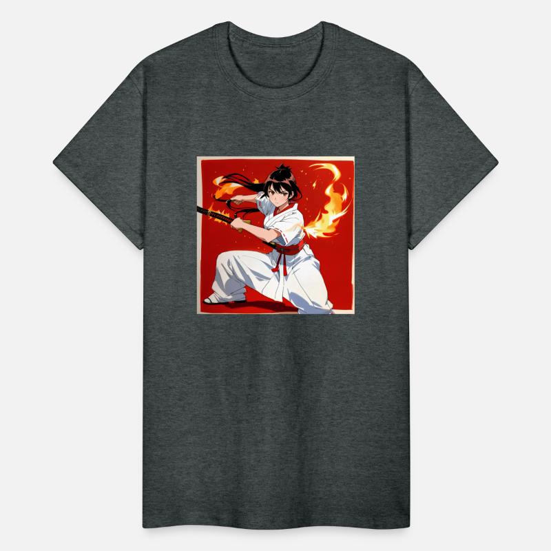 Samurai Warrior with Flaming Katana