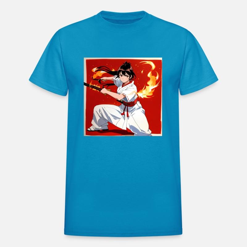 Samurai Warrior with Flaming Katana