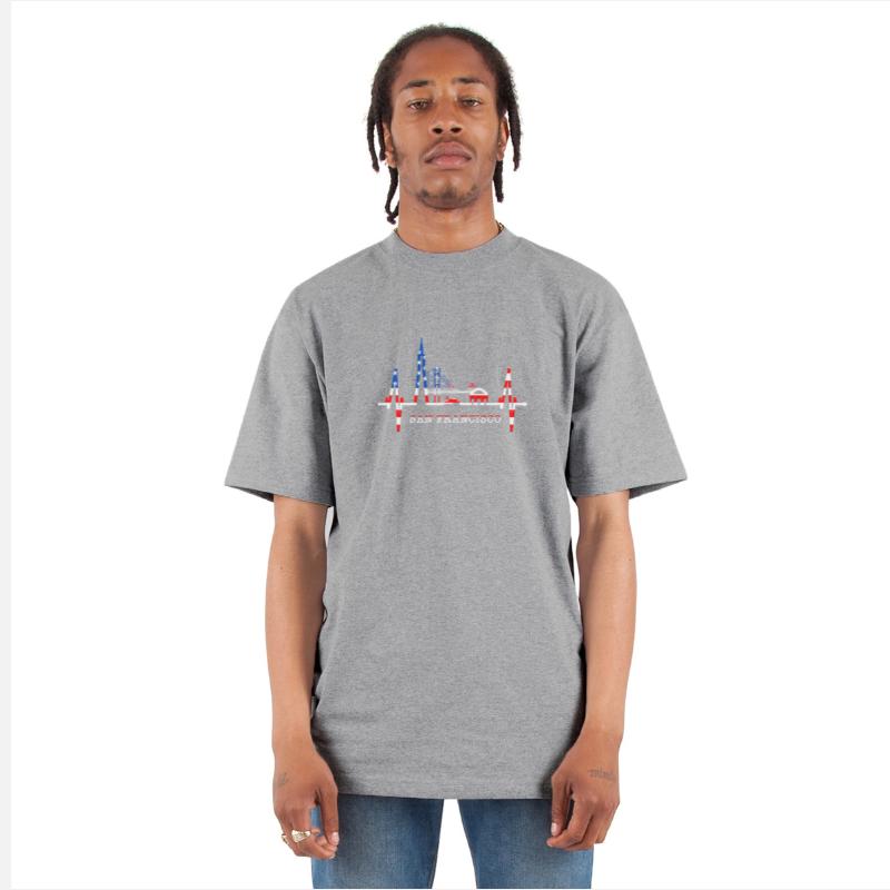 San Francisco Skyline Heartbeat California Lover