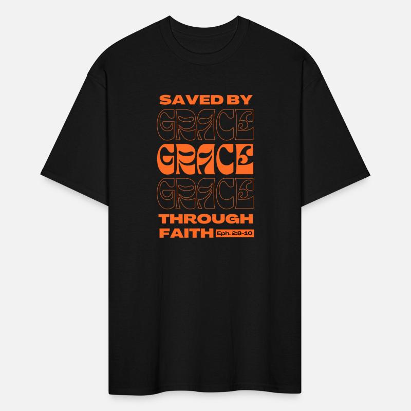 Saved By Grace Through Faith Christian Typography