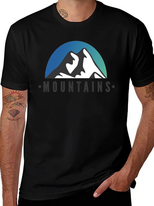Mountains Graphic Tee - Stylish Adventure T-Shirt