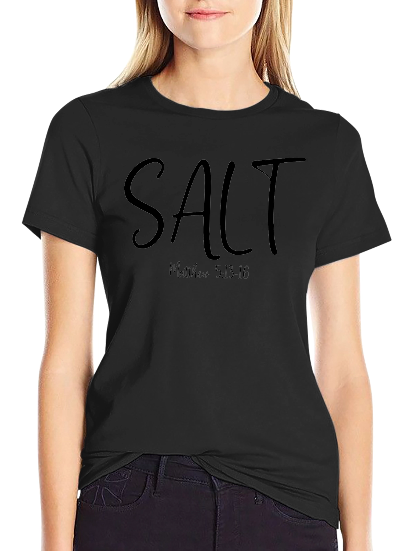 SALT Matthew 5:13-16 Graphic Tee - Black Christian Shirt