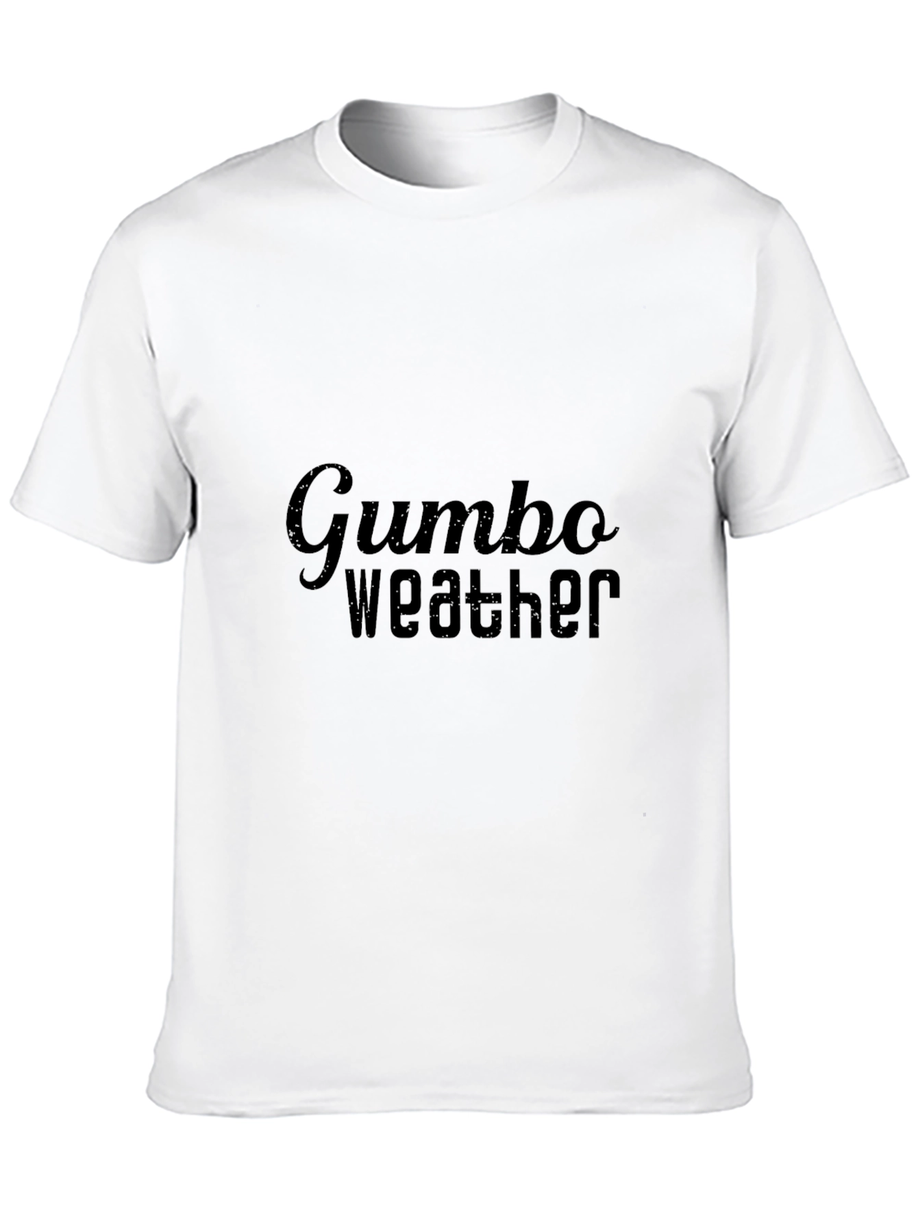 Gumbo Weather Graphic Tee - Stylish Black T-Shirt