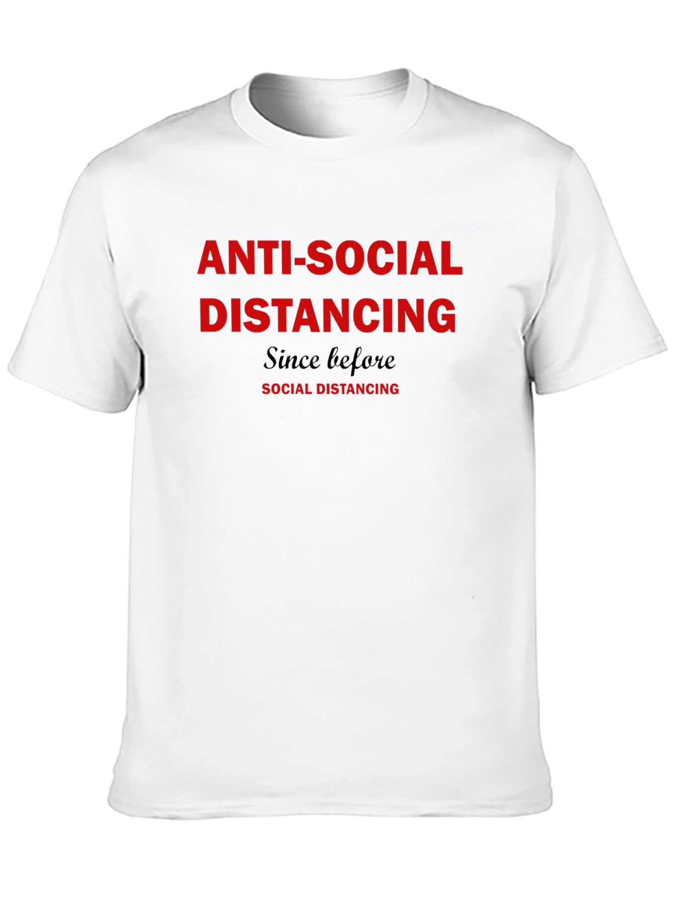 Anti-Social Distancing Black Graphic Tee