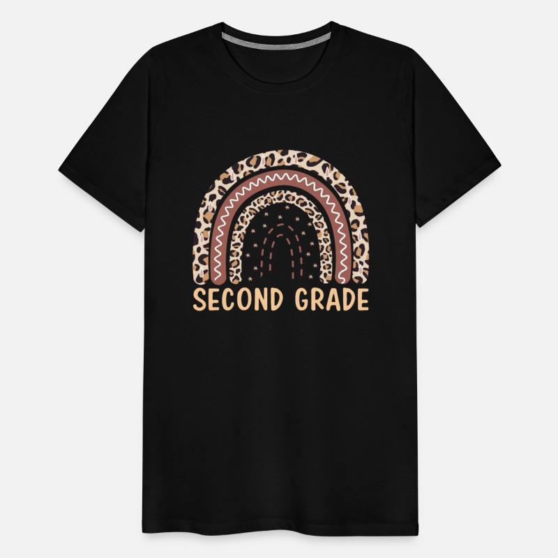 Second Grade Teacher Leopard Rainbow 2nd Grade