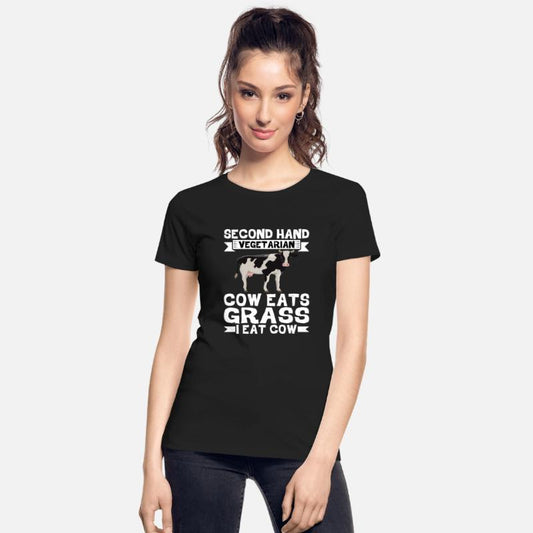 Second Hand Vegetarian, Cow Eats Grass, I Eat Cow2