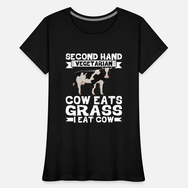 Second Hand Vegetarian, Cow Eats Grass, I Eat Cow2