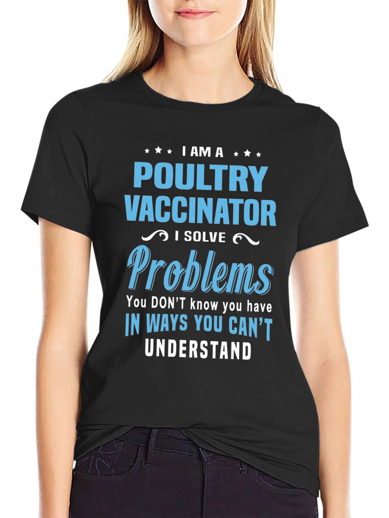 Poultry Vaccinator T-Shirt - Funny Problem Solver Tee