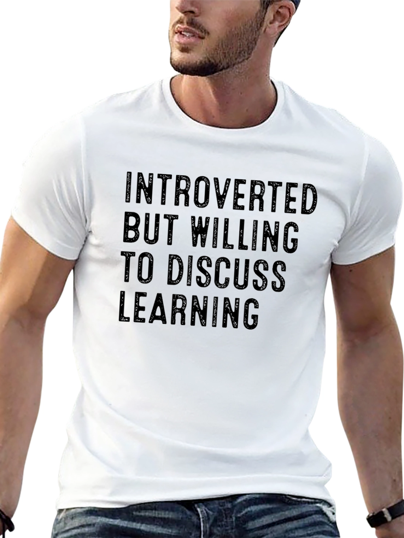 Introverted Learning Black T-Shirt