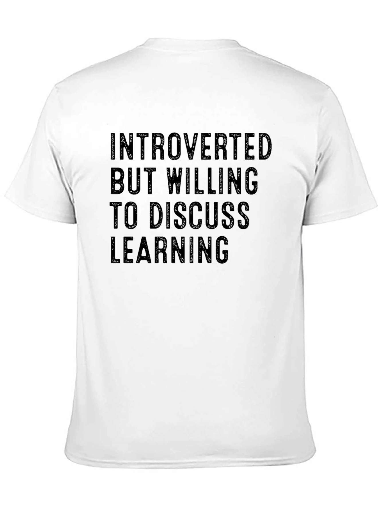 Introverted Learning Black T-Shirt
