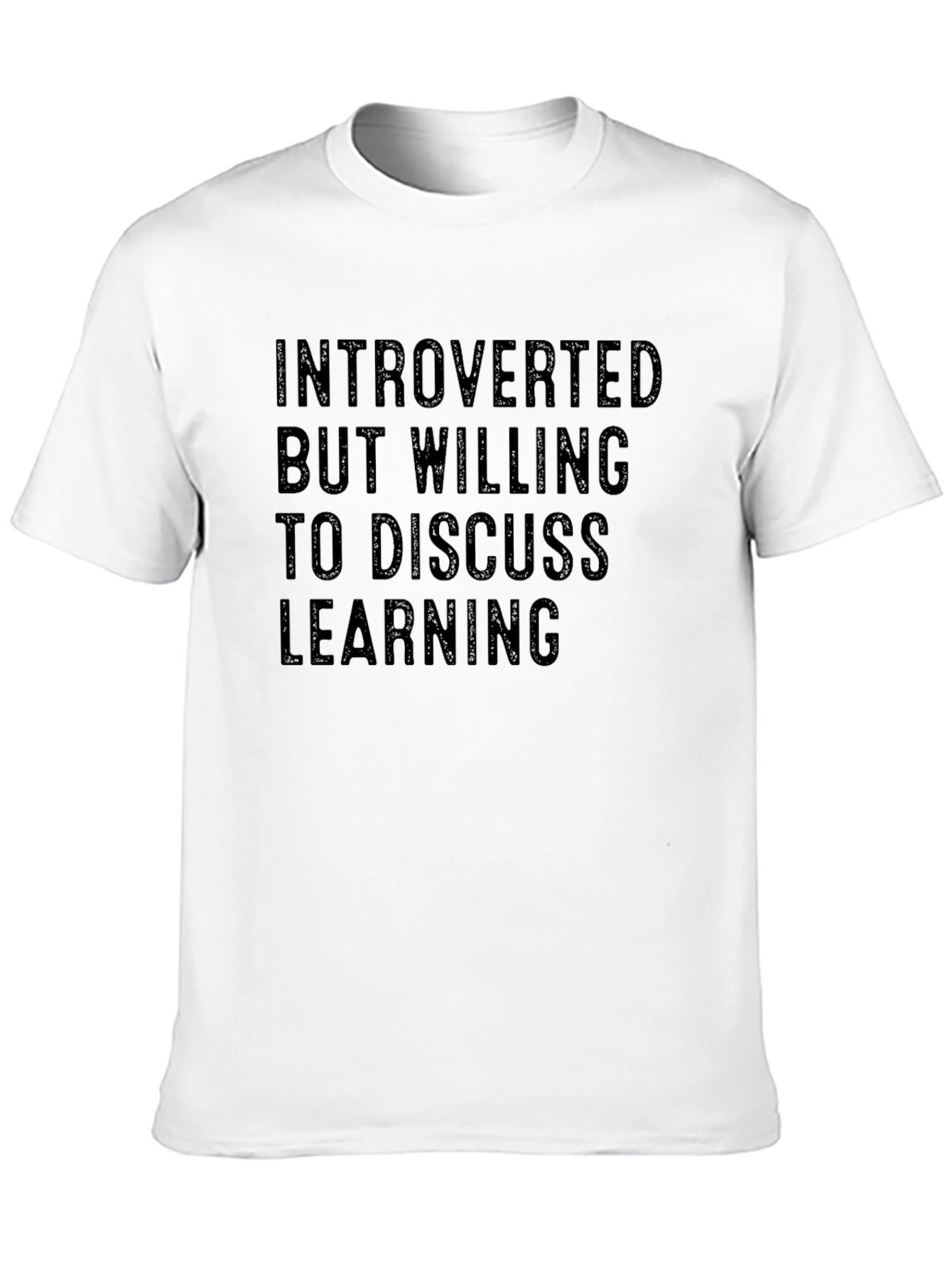 Introverted Learning Black T-Shirt