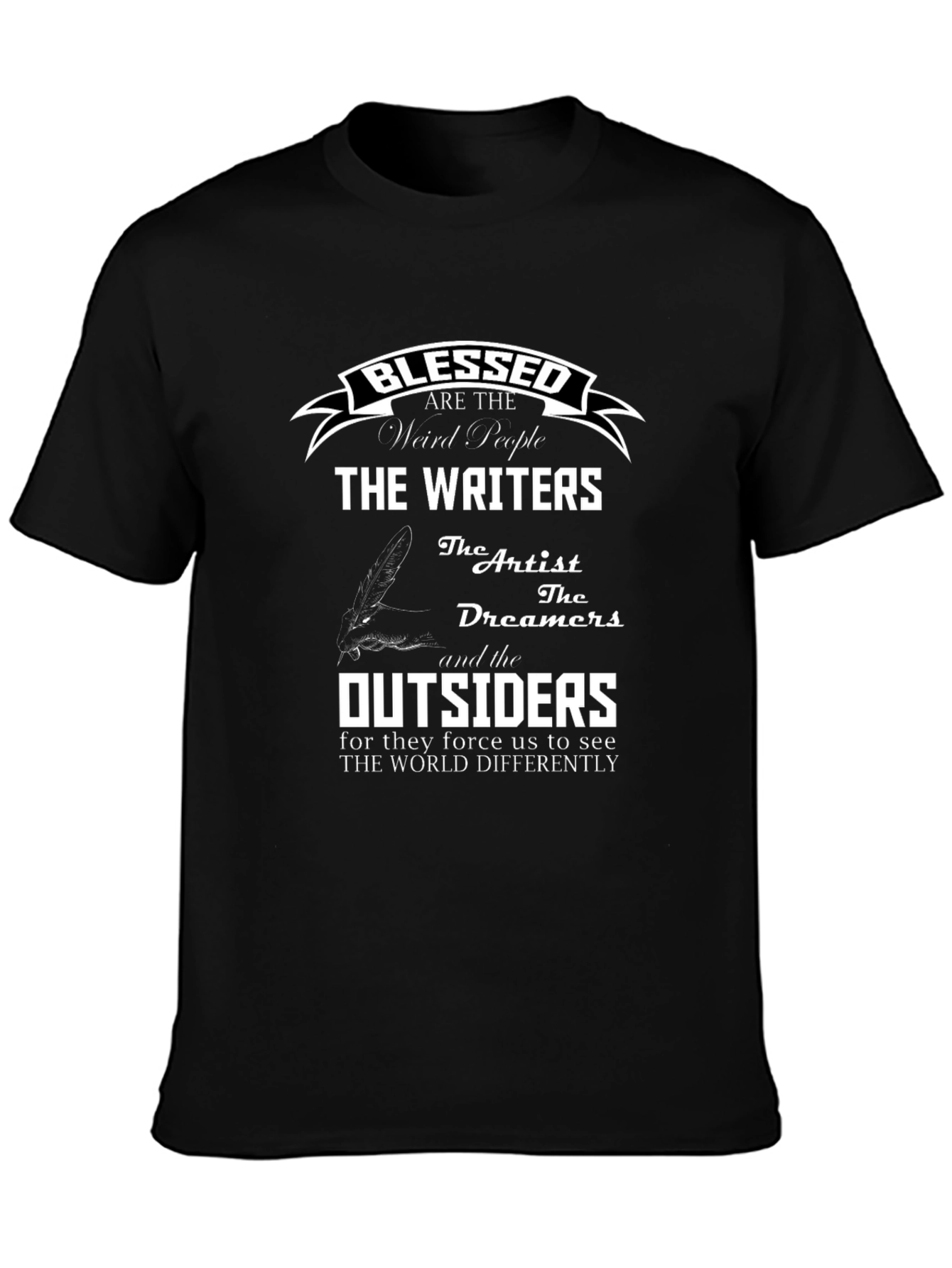 Blessed Writers T-Shirt - Artistic Graphic Tee