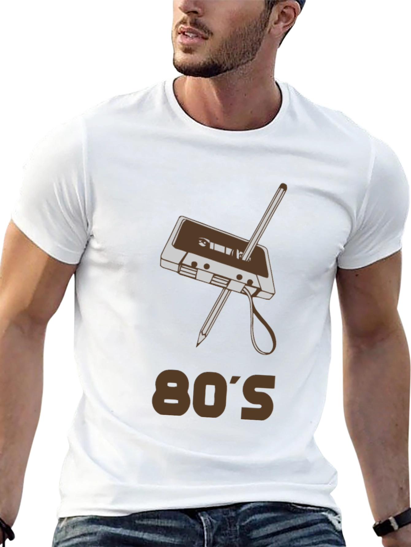 Retro 80s Cassette Tape Graphic T-Shirt