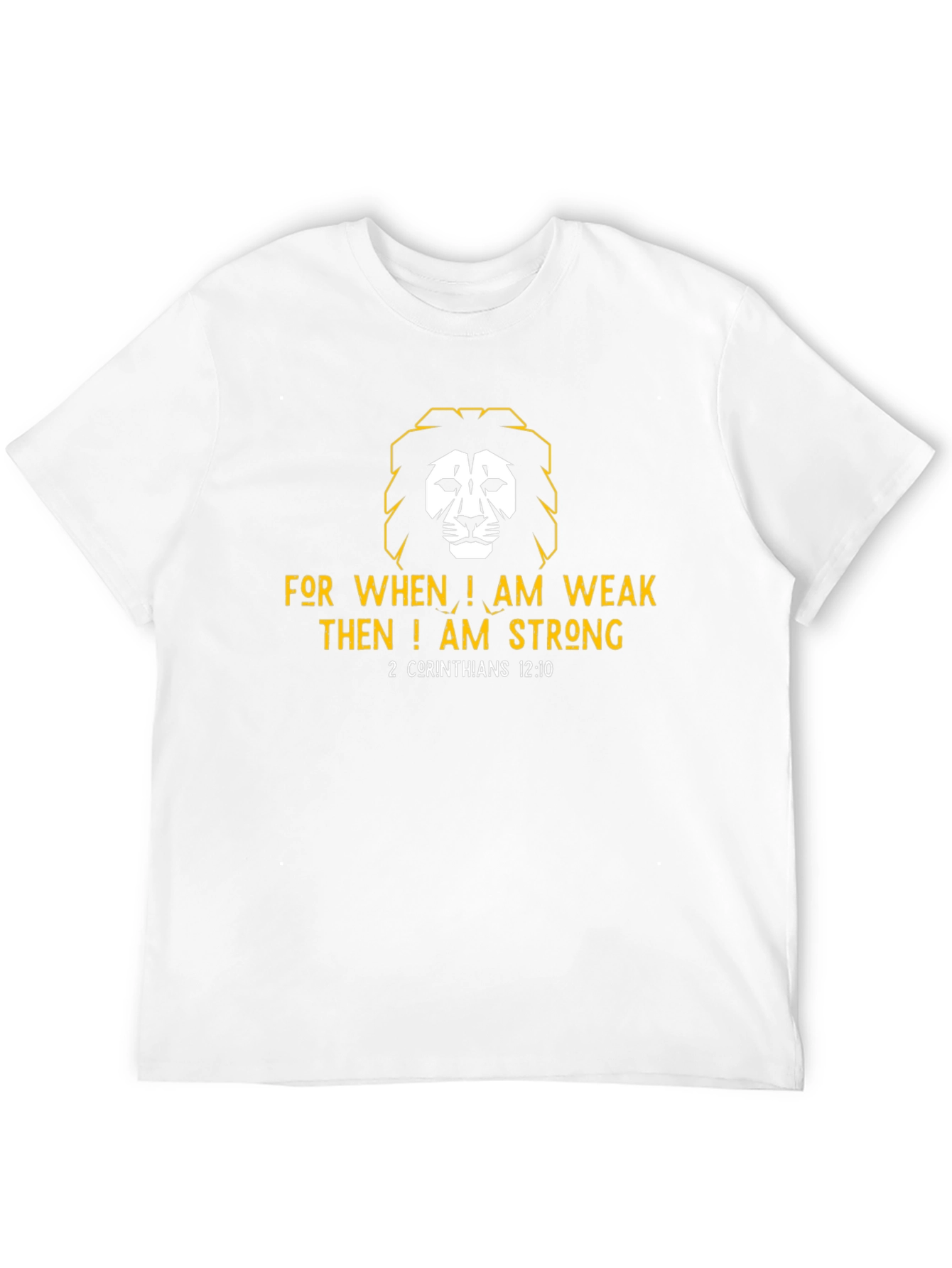 Faith-Inspired Lion Graphic T-Shirt
