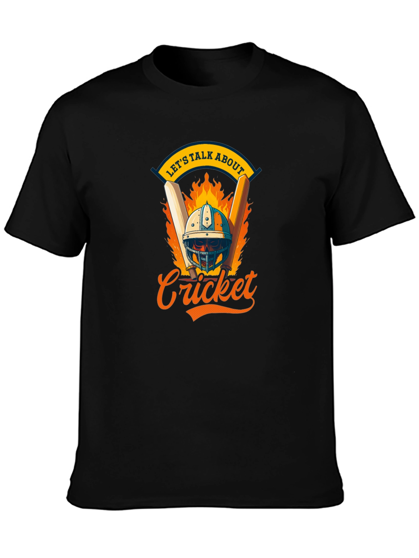 Cricket Fan T-Shirt - Lets Talk About Cricket