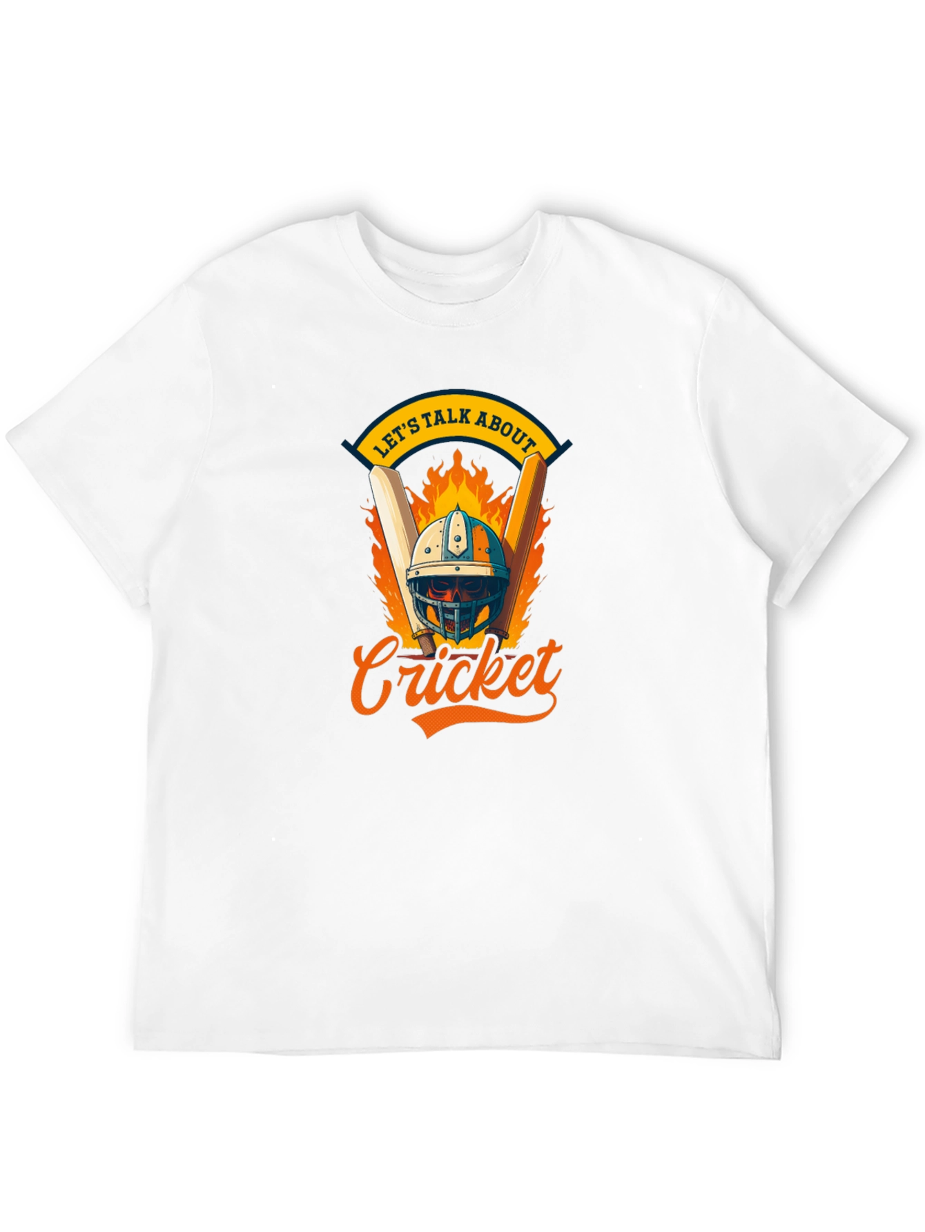 Cricket Fan T-Shirt - Lets Talk About Cricket