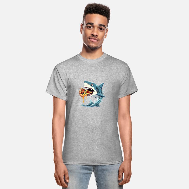 Shark Eating Pizza Funny Pizza Lover Men Women