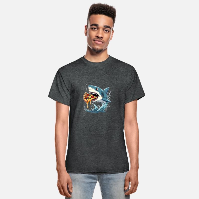 Shark Eating Pizza Funny Pizza Lover Men Women