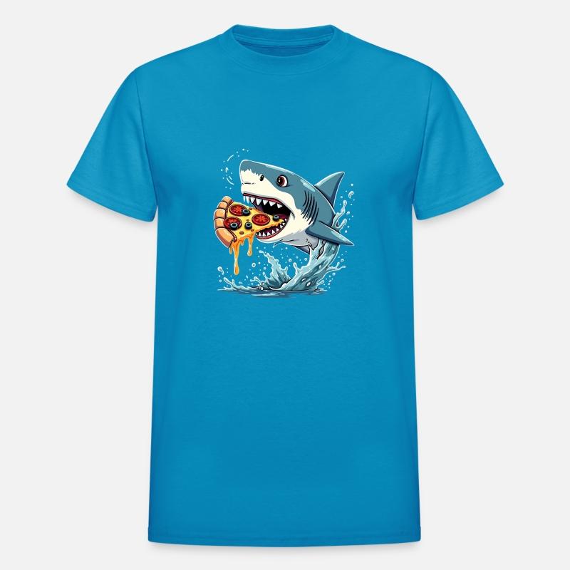 Shark Eating Pizza Funny Pizza Lover Men Women