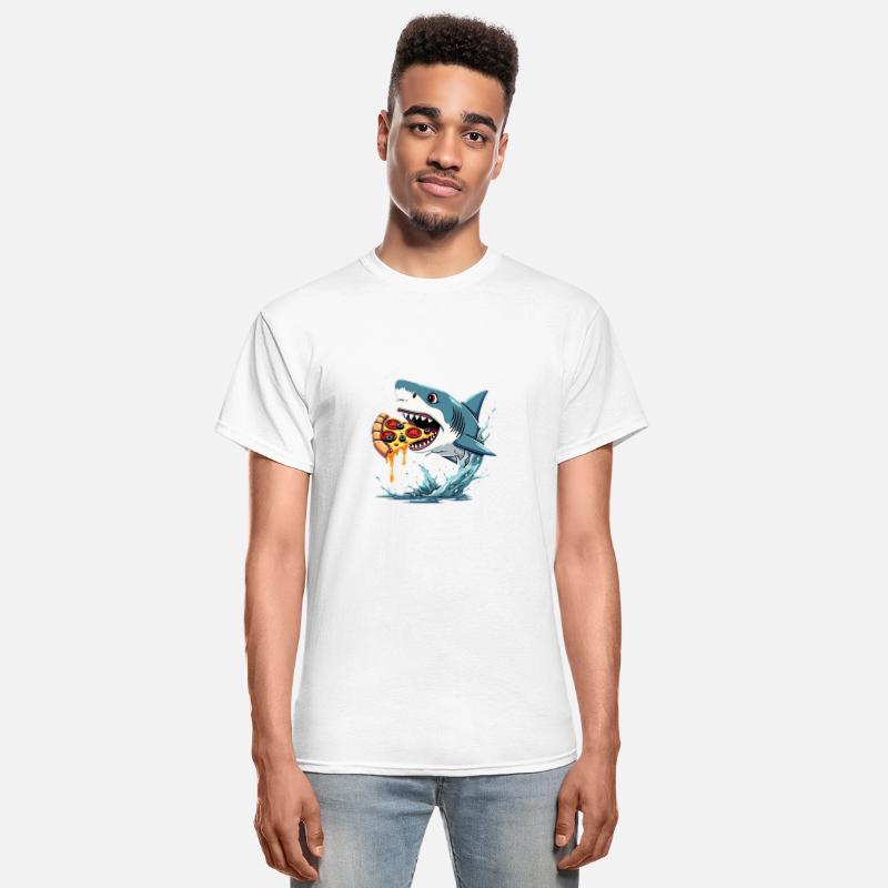 Shark Eating Pizza Funny Pizza Lover Men Women