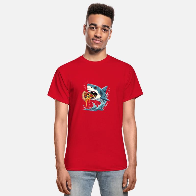 Shark Eating Pizza Funny Pizza Lover Men Women