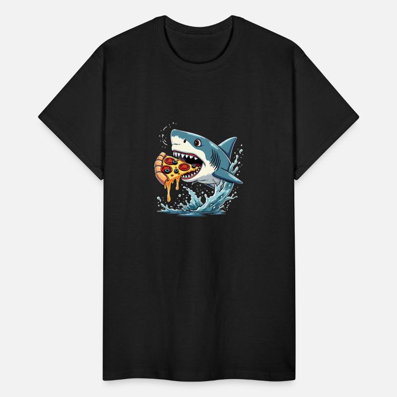 Shark Eating Pizza Funny Pizza Lover Men Women