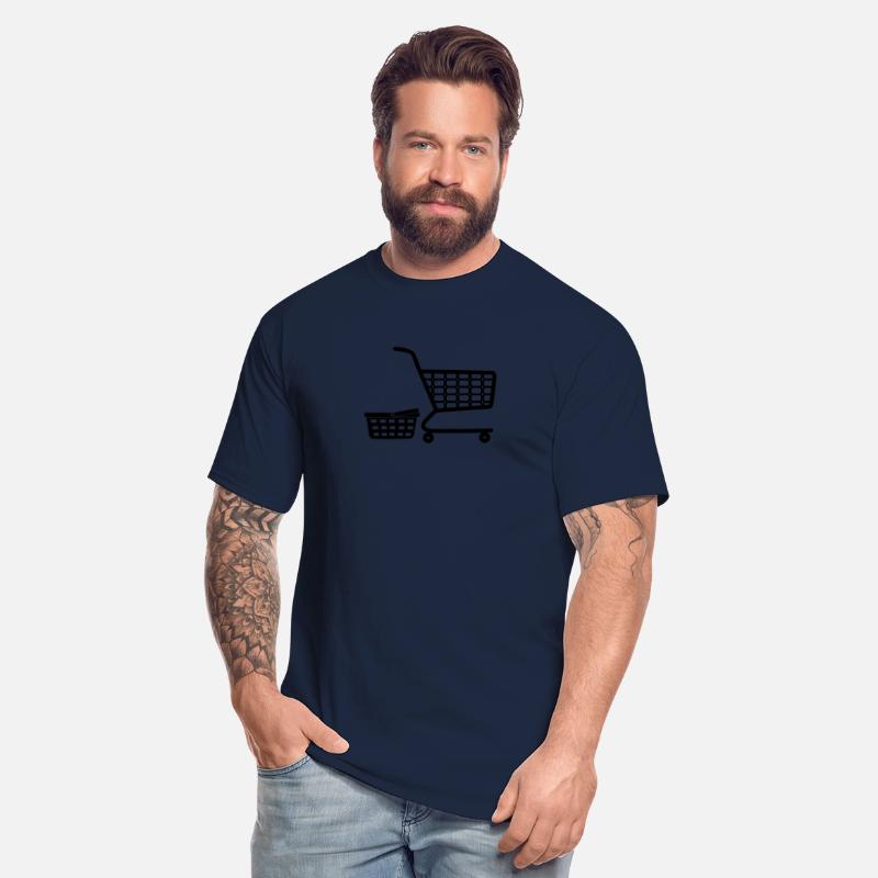 Shopping cart and basket logo for shop or supermar