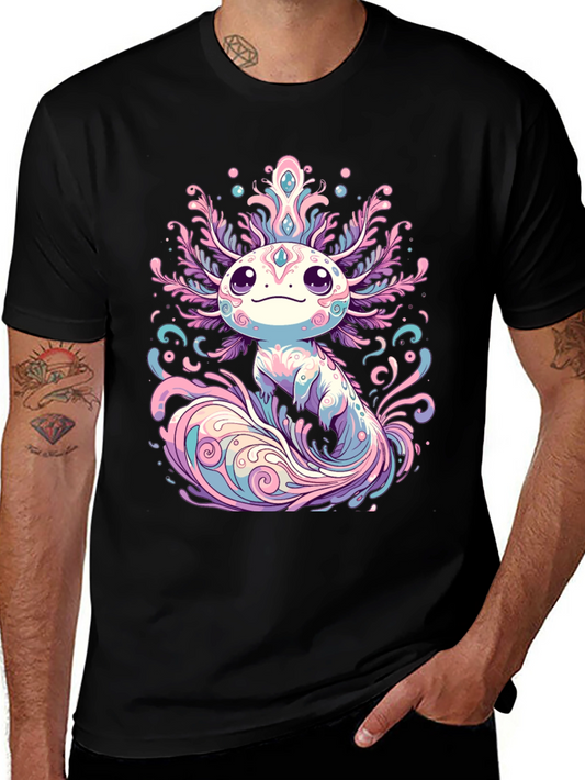 Axolotl Graphic Tee - Cute & Colorful