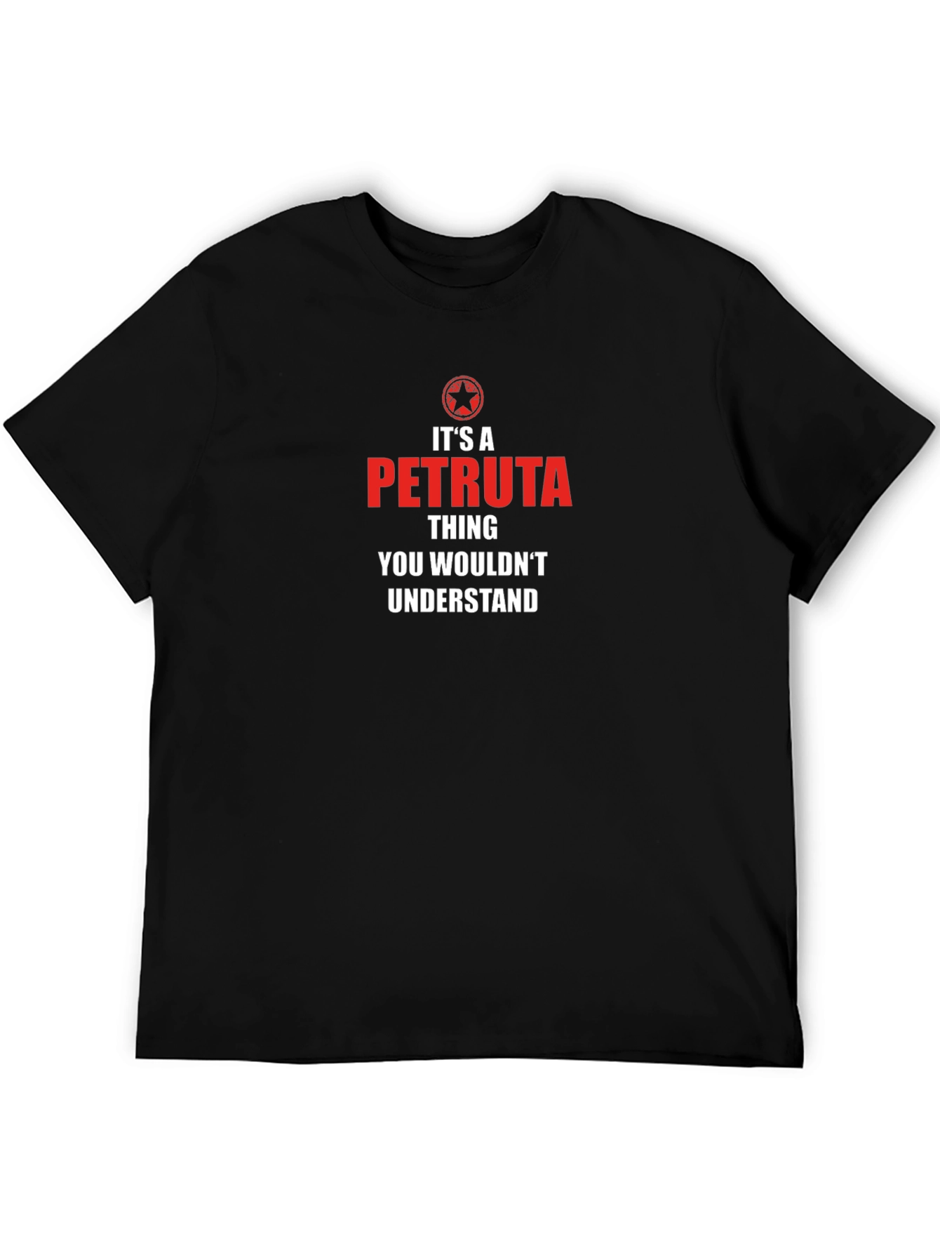 Its a Petruta Thing T-Shirt - Black