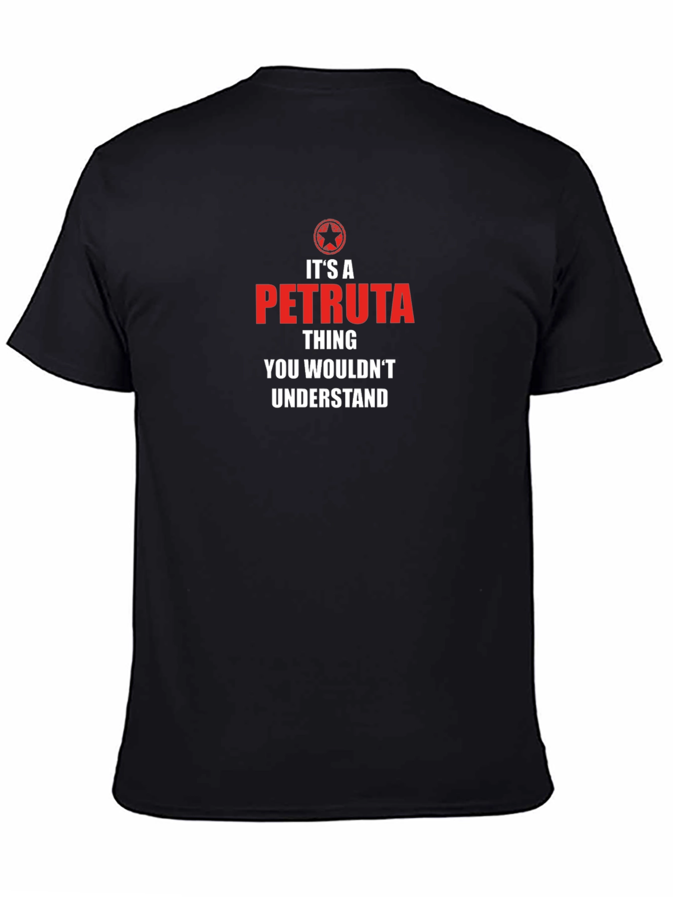 Its a Petruta Thing T-Shirt - Black
