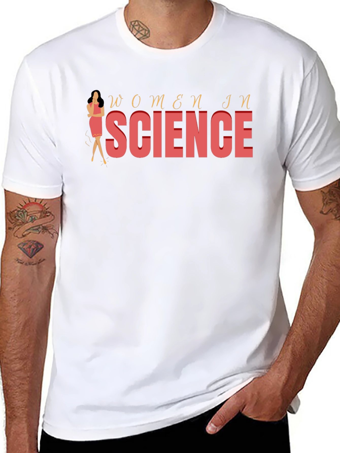 Women in Science Graphic Tee - Black