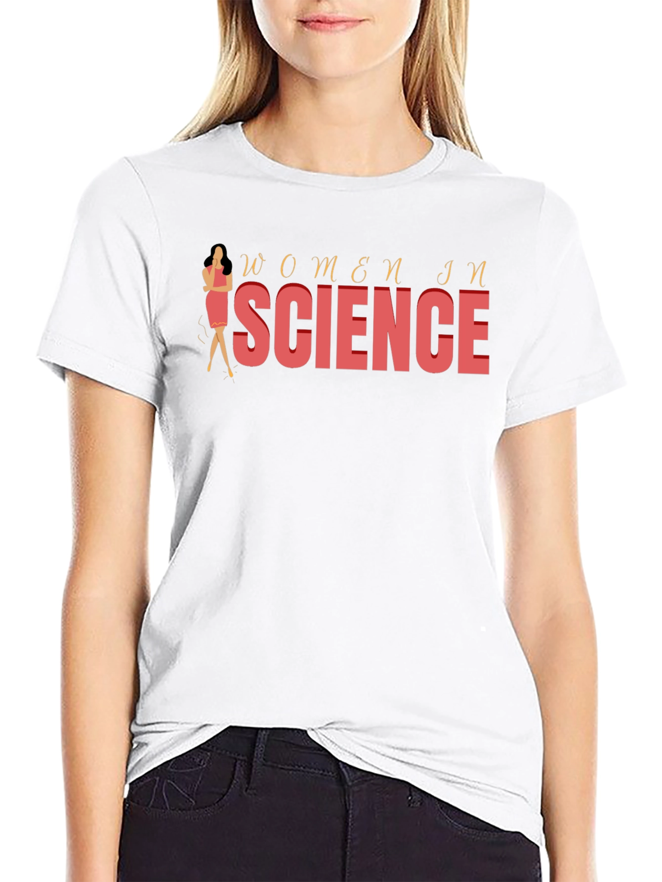 Women in Science Graphic Tee - Black