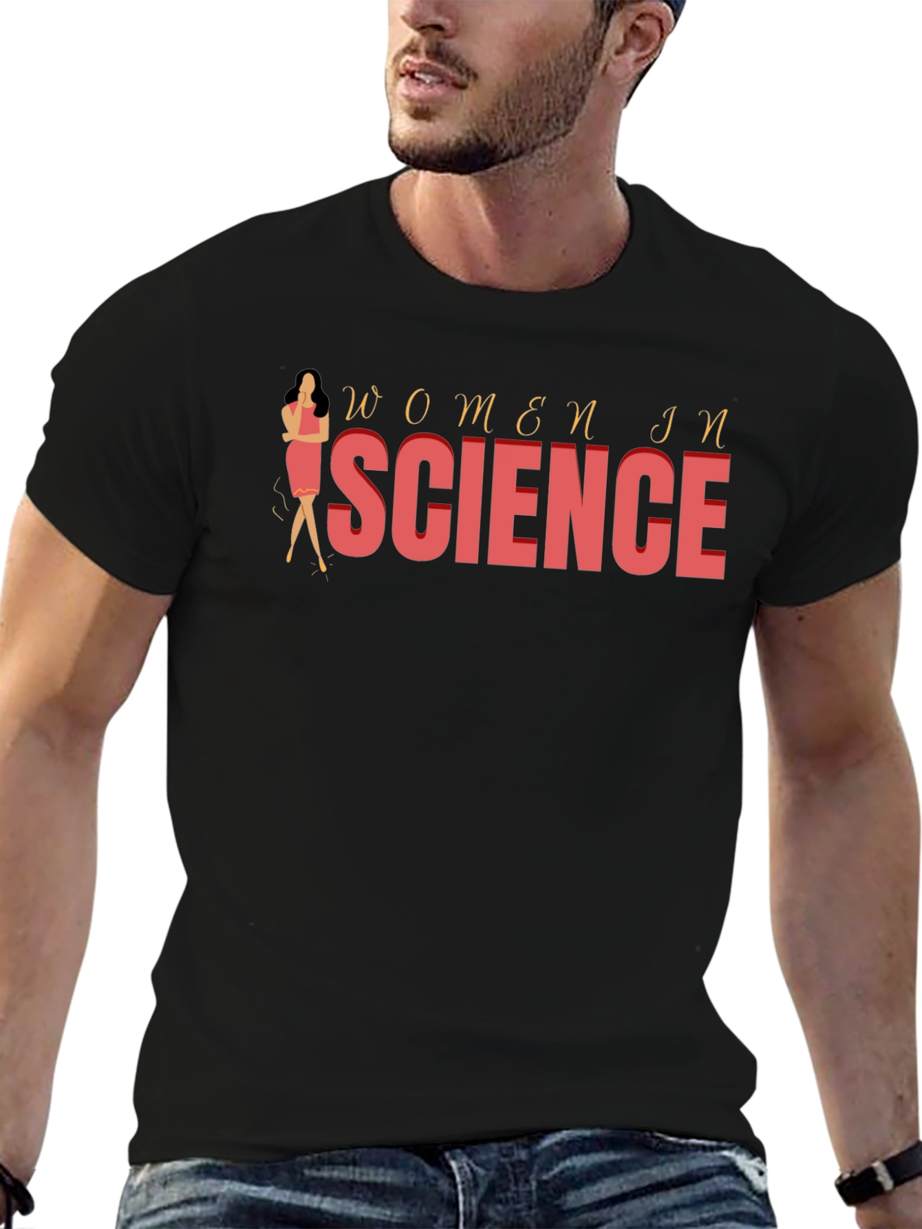 Women in Science Graphic Tee - Black