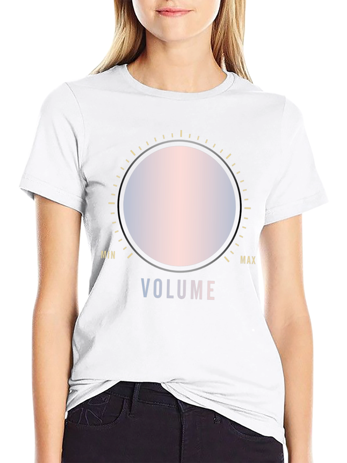 Volume Control Graphic Tee - Stylish Comfort