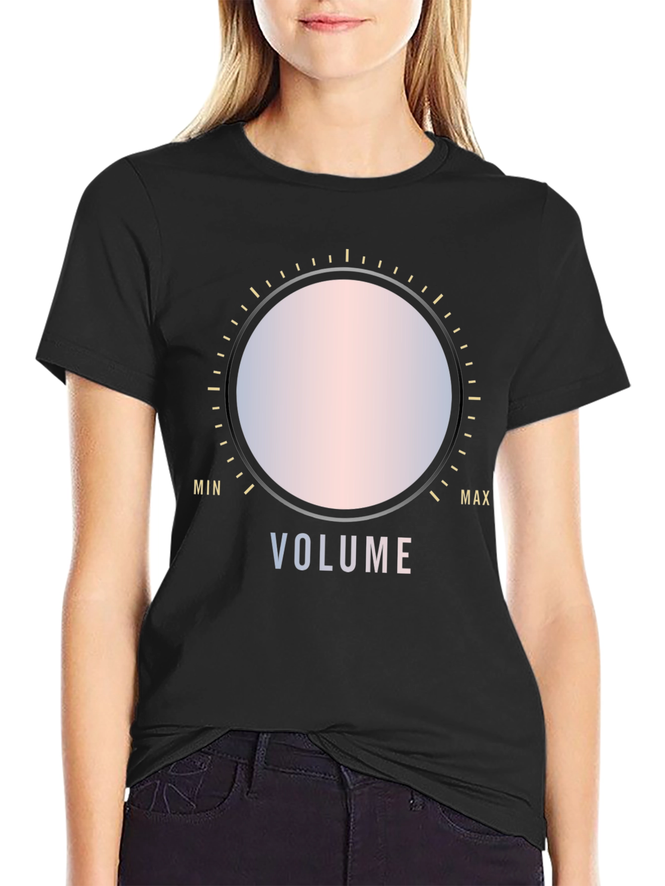 Volume Control Graphic Tee - Stylish Comfort