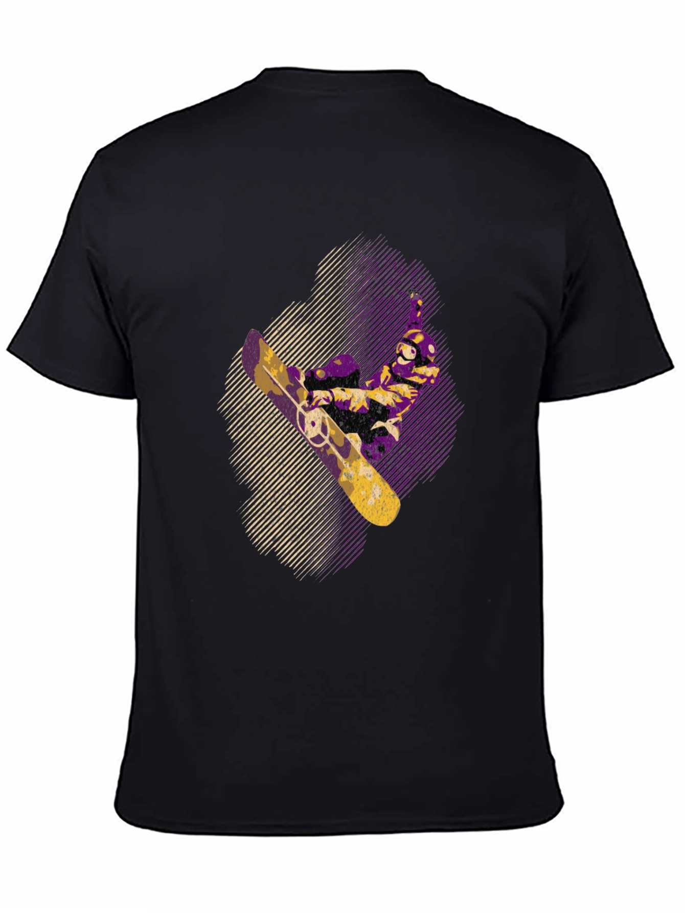 Skateboarding Graphic Tee - Stylish Black T-Shirt