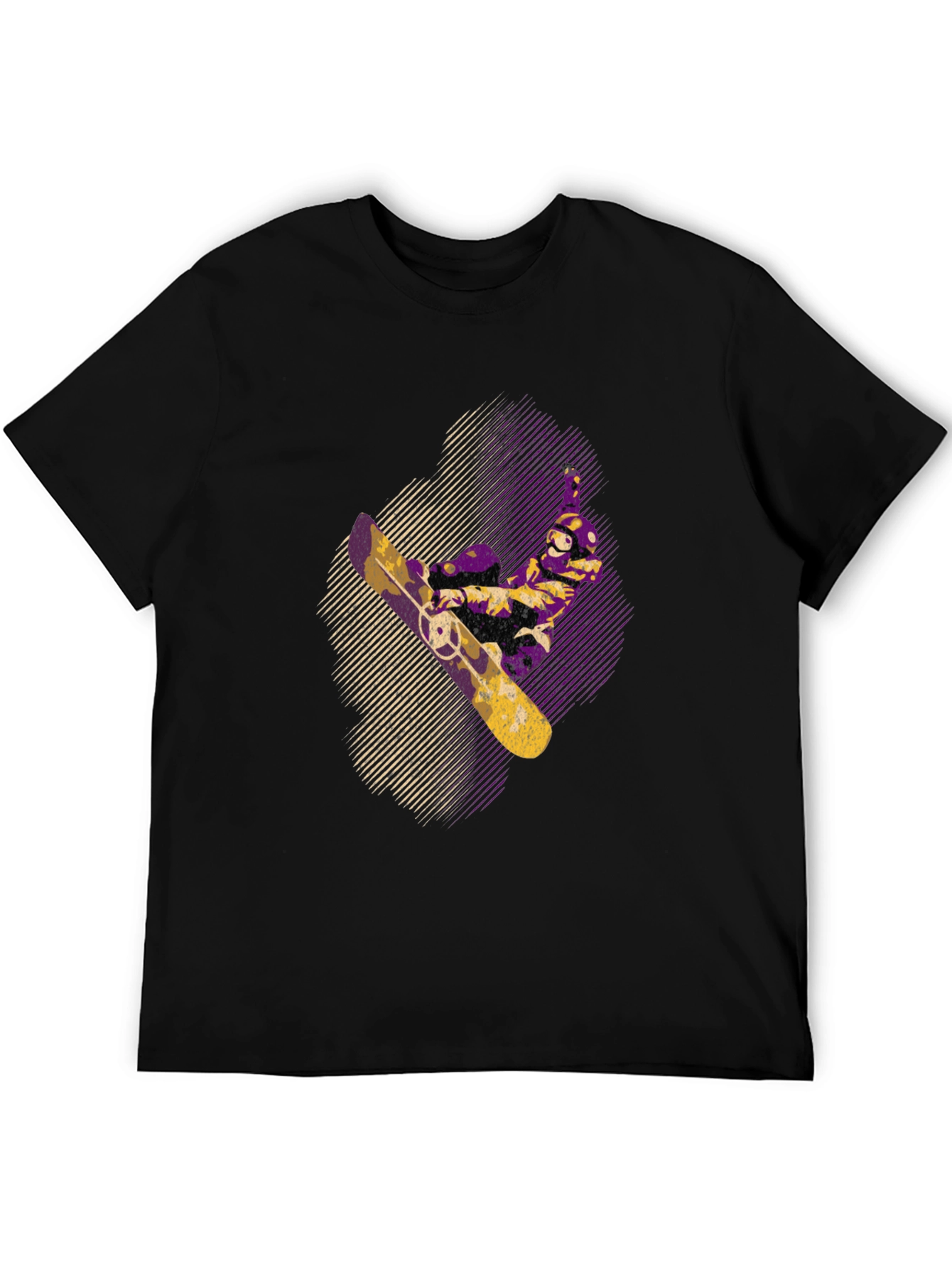 Skateboarding Graphic Tee - Stylish Black T-Shirt