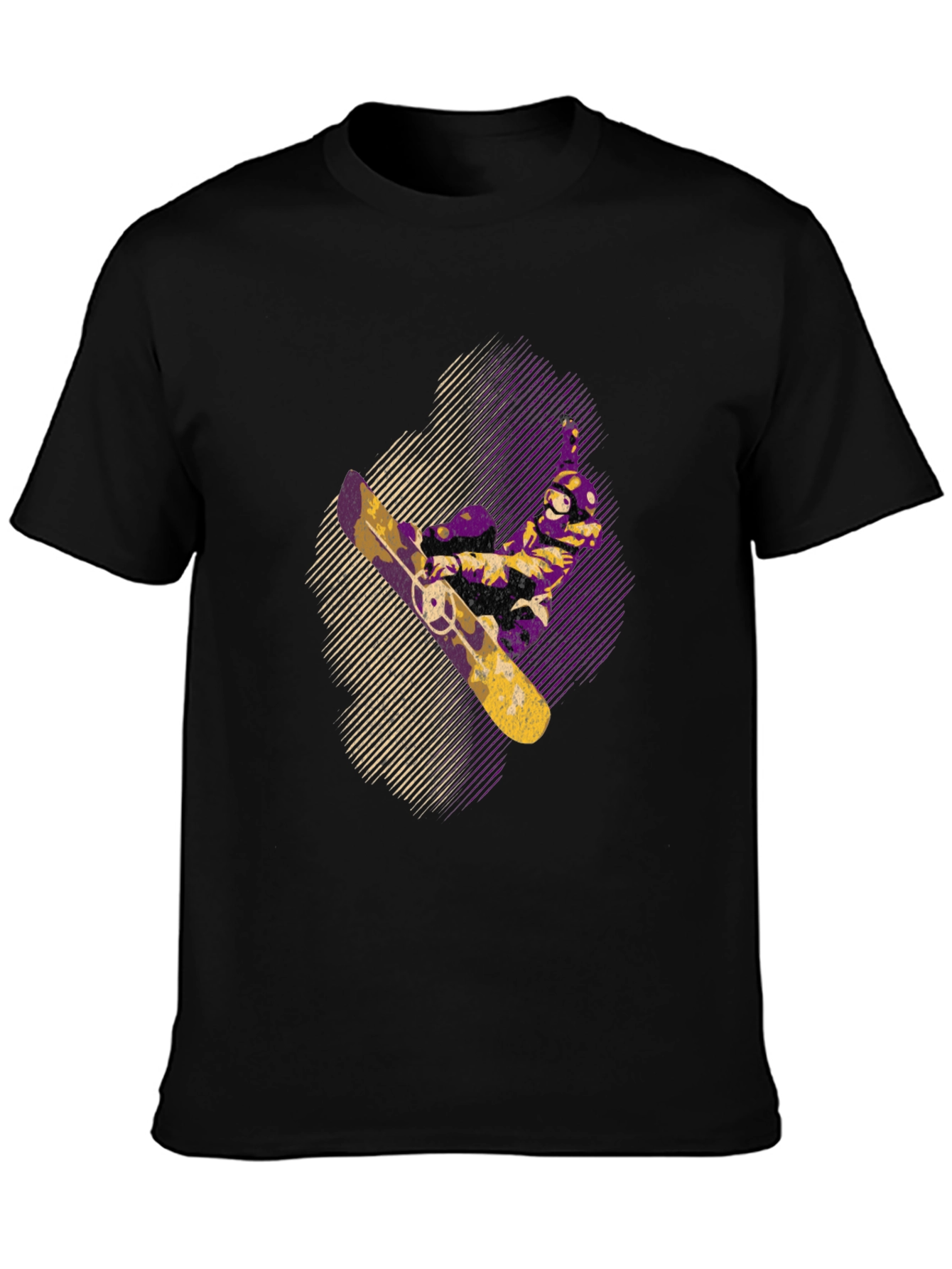 Skateboarding Graphic Tee - Stylish Black T-Shirt