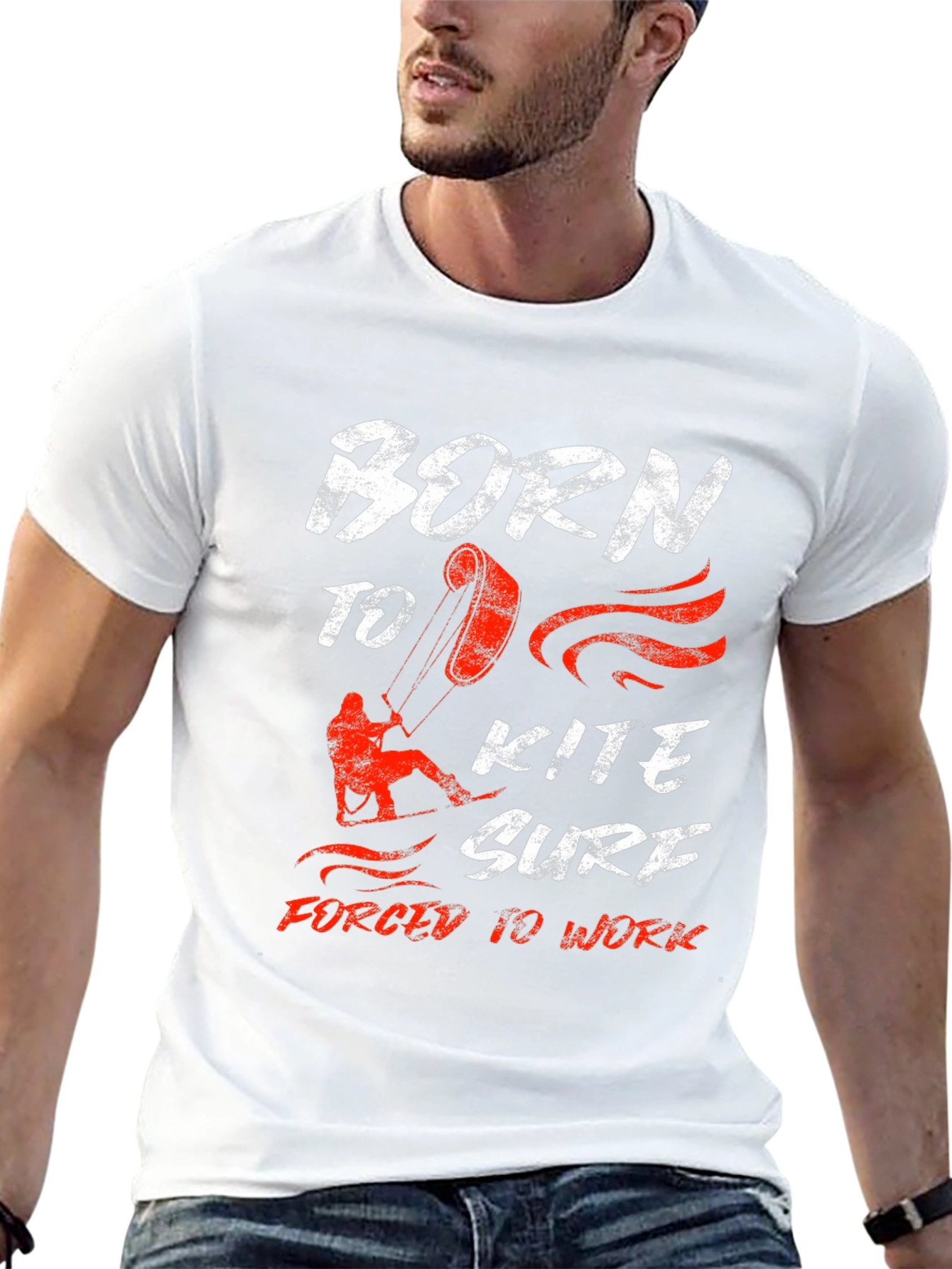 Born to Kite Surf T-Shirt: Kitesurfing Graphic Tee