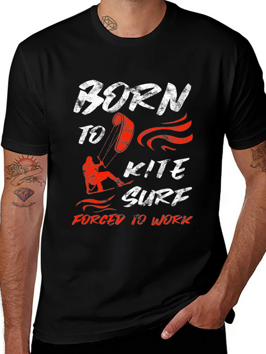 Born to Kite Surf T-Shirt: Kitesurfing Graphic Tee