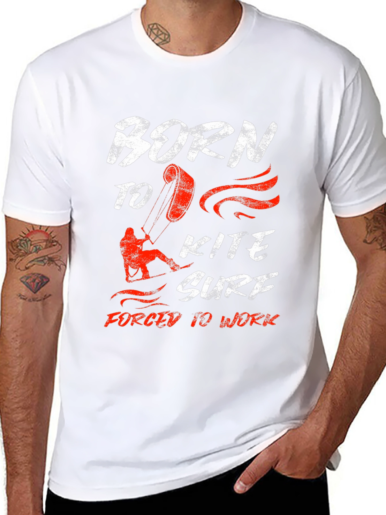 Born to Kite Surf T-Shirt: Kitesurfing Graphic Tee