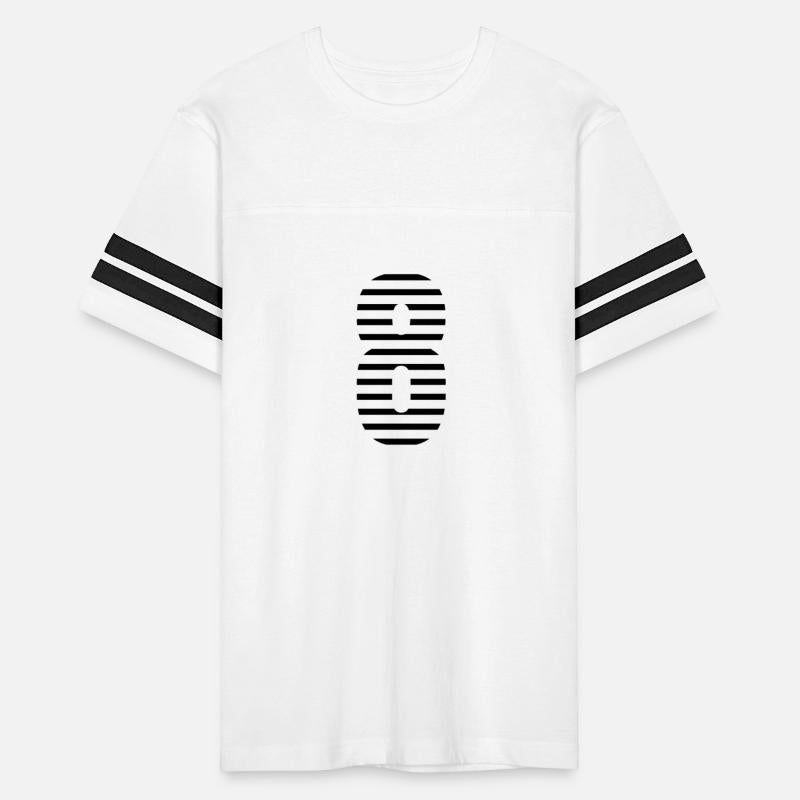 Sliced 8 Design: Digit 8 Cut in Striking Pattern